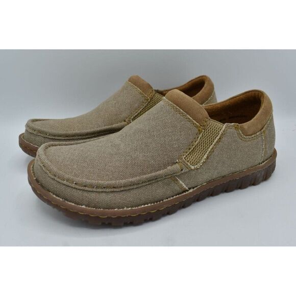 Born Mens Size 9 Gudmund Natural Canvas Slip On Loafers Shoes main image 6